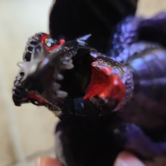 Purple Dragon Inscent Burner Figurine - Picture 3 of 10